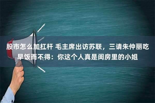   股市怎么加杠杆 毛主席出访苏联，三请朱仲丽吃早饭而不得：你这个人真是闺房里的小姐