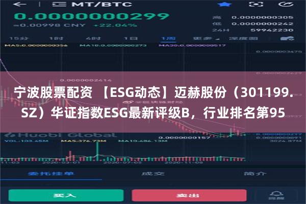 宁波股票配资 【ESG动态】迈赫股份（301199.SZ）华证指数ESG最新评级B，行业排名第95