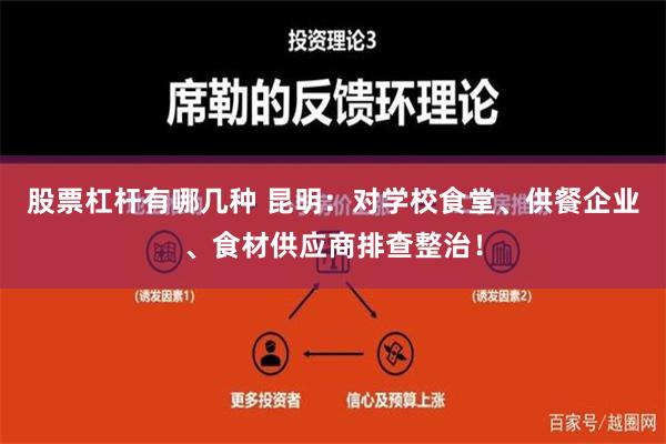 股票杠杆有哪几种 昆明：对学校食堂、供餐企业、食材供应商排查