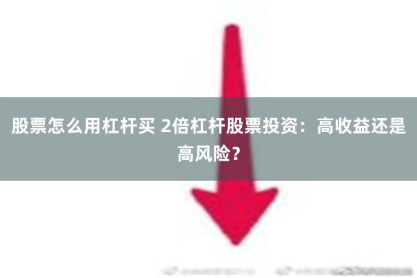 股票怎么用杠杆买 2倍杠杆股票投资：高收益还是高风险？