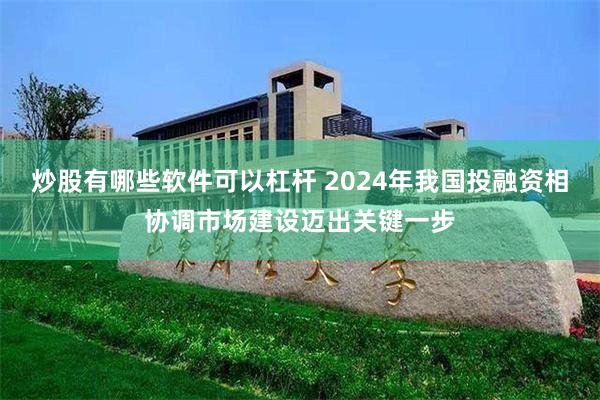 炒股有哪些软件可以杠杆 2024年我国投融资相协调市场建设迈出关键一步